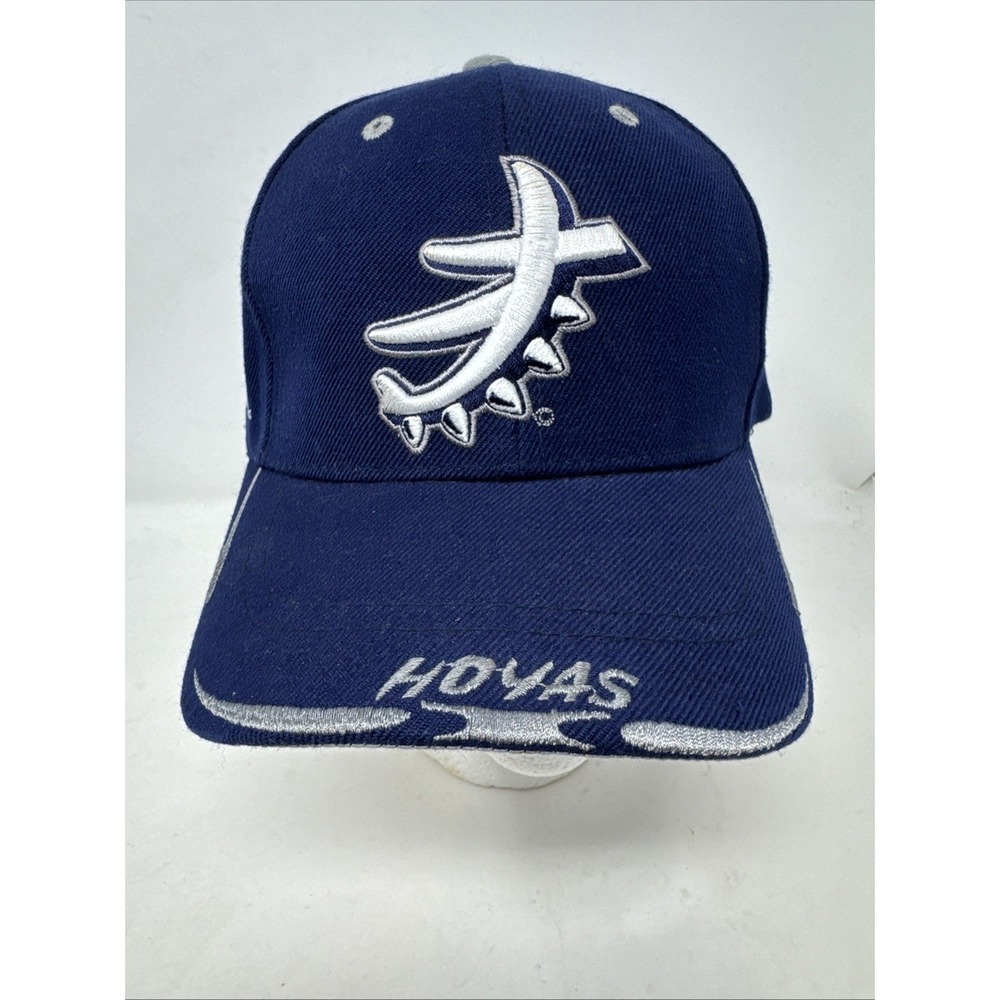Vintage Georgetown‎ Hoyas Hat Embroidered Kanji Big boy Headgear Navy Strap back